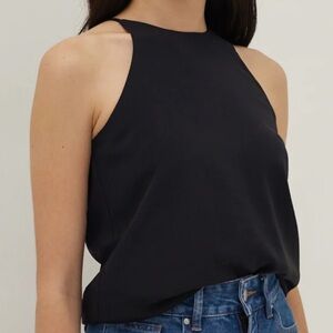 Black Sleeveless Tank Top